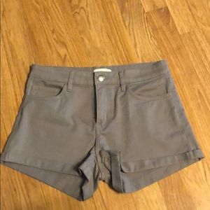 gray shorts, size 4